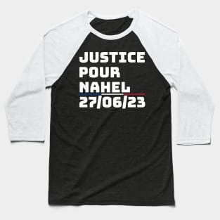 Justice Pour Nahel France Color Strip .dns Baseball T-Shirt